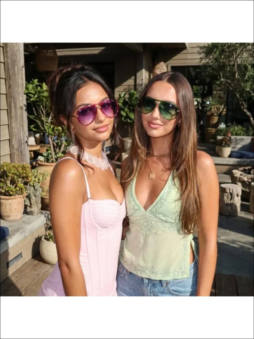 Oversized Retro Aviator Sunglasses Women UV Protection TAC Lens